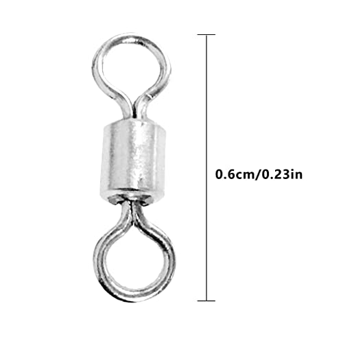 WUUOSSYUIS 4 X (Multi) Conector de pesca Anel giratório de pesca Conectores de pressão de alta resis