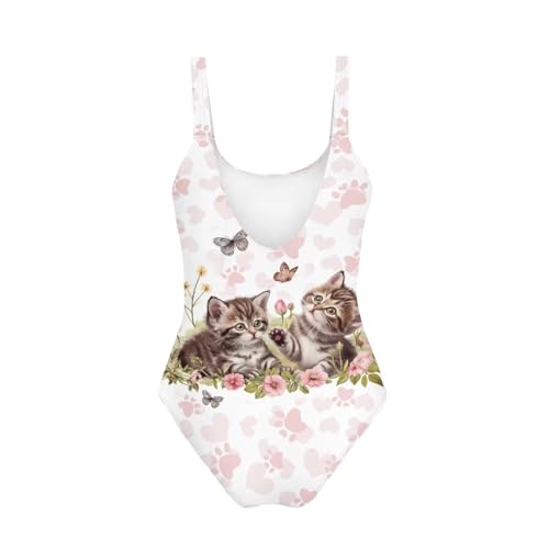 Image of YEXIATODO Kids One Piece Swimsuit for Teen Girls Womens Bathing Suit High Waist Bikini Set Girls Swimsuit for 7-18 Years Old