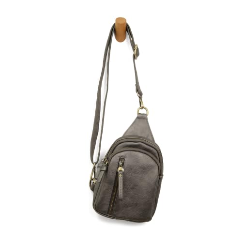 Image of Joy Susan Skyler Sling Bag: Vegan Leather, Zippered Closure, Brass Plated Hardware