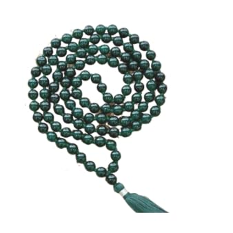 Margaj Green Jade, Marakatha, Green Aventurine Mala (10 MM, 70-80 Gram Approx)-picture-29