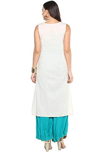 Image of HAUTE CURRY by Shoppers Stop Women's Rayon straight Kurta