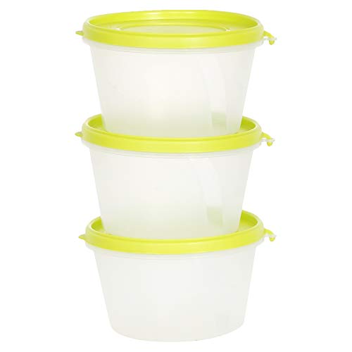 Image of Cutting EDGE Nesterware Food Storage Container for Pulses, Sugar, Tea, Cereals - 750ML (Green, 3)