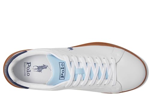 Polo Ralph Lauren, Men, Heritage Court II, White/Light Blue/Navy, 7.5, Medium2