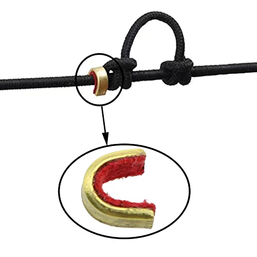 E-Outstanding Nock Point 20Pcs Archery String Nocking Points Bow String Buckle Clips Cam String Nocks For Compound And Recurve Bow Red Archery Nocking Point #TOP3