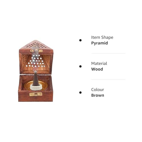 Image of Wooden Handmde Incense /dhoop batti /agarbatti Holder /Stand Wooden Incense Holder