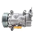 OVBNMO Auto SD6V12 A/C AC Kompressor kompatibel mit Citroen Xsara C2 C3 Berlingo & Peugeot 206 307 Bipper Partner 9684480480 9646273380 9655191580