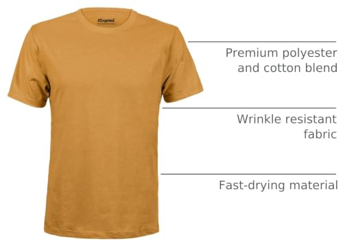 Image of Kingsted T-Shirts for Men Pack - Royally Comfortable - Super Soft Premium Fabric - Well-Crafted Classic Tee