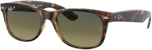 Ray-Ban RB2132 POLARIZED NEW WAYFARER Square Sunglasses For Men For Women + BUNDLE with Designer iWear Eyewear Care Kit