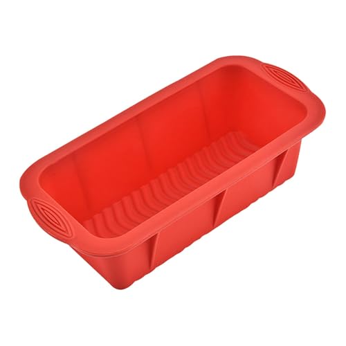 Generico Bandejas de pan caseras, molde para pan para hornear | Sartén para brownie de silicona antiadherente,Molde para rectangular, molde de silicona para brownie, pan de maíz, tarta de queso