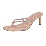 Guess Women's Mayan Heeled Sandal, Light Pink 680, 7.5