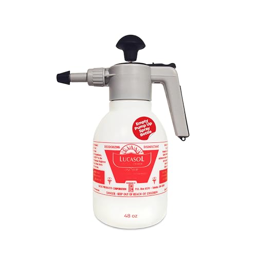 Image of Lucasol Pump Up Sprayer for Large-Area Disinfecting, Easy Handheld Empty Spray Bottle for Salon & Spa Multi Purpose Sanitizer - 48 Fl Oz Capacity