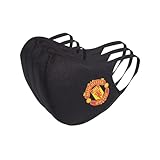 adidas Club Face Cover Mask - Represent Your Favorite Team with Style and Comfort (3 Pack) (Manchester United, Small)