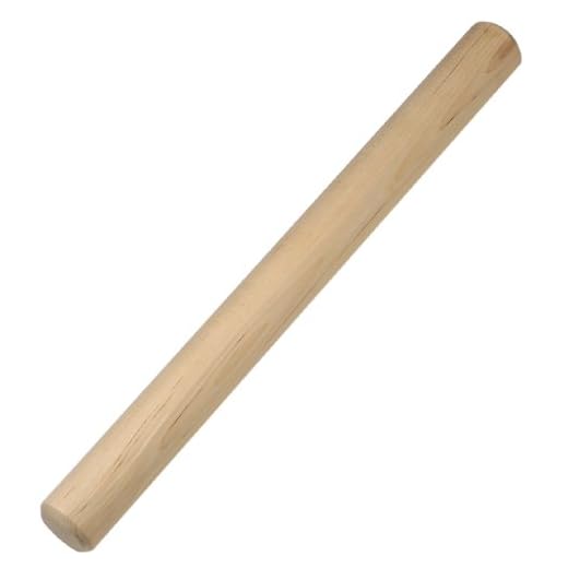 Ateco 19176 Maple Wood Rolling Pin, 19-Inch, Solid Maple Wood, Made in Canada