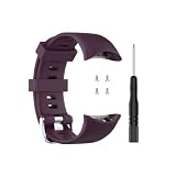 lidianhuan Cinturino in silicone for Garmin Forerunner 45 / 45S, cinturino di ricambio sportivo impermeabile(Lila,Forerunner 45)