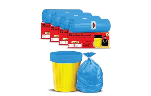 Shalimar Premium Garbage Bags (Lavender Fragrance) Size 17 X 19 Inches (Small) 120 Bags (4 rolls) Dustbin Bag/Trash Bag - Blue Color (B0D987V4YV) Amazon Price History, Amazon Price Tracker
