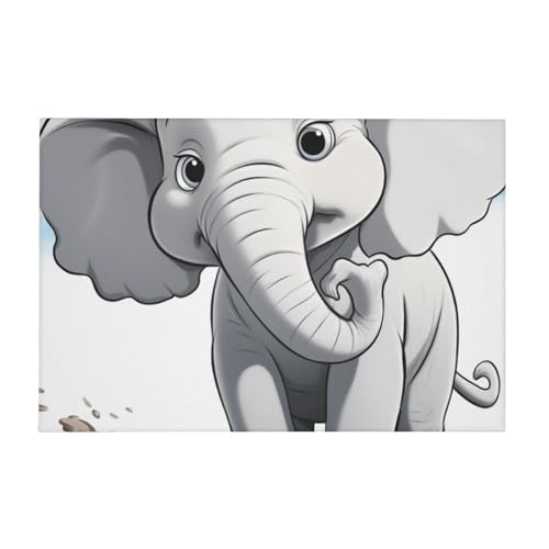 Toile murale éléphant blanc pour raviver un mur vide