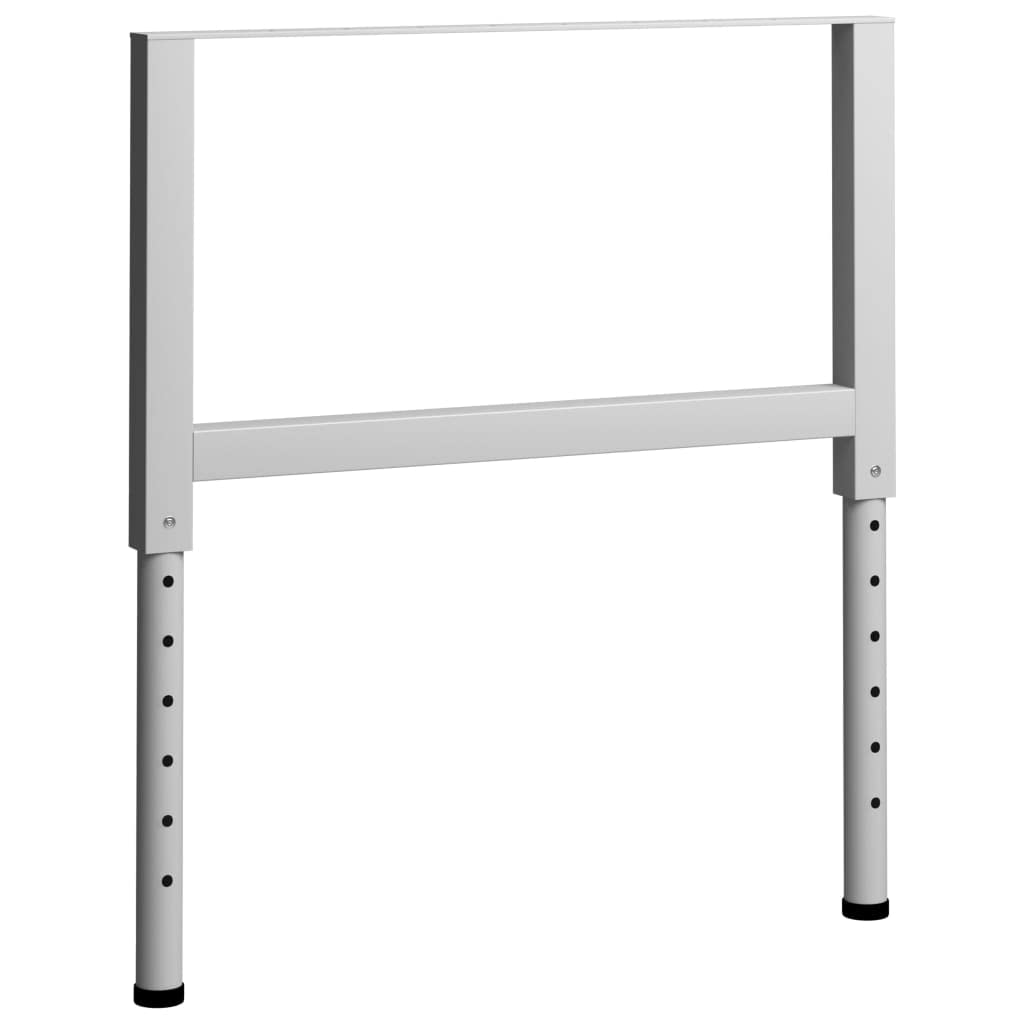 Fengshui Werkbankgestell Metall 85x69-95,5 cm Verstellbar 2 STK | Pulverbeschichtete Beine, langlebig, starke Belastbarkeit, vorgebohrte Löcher für Tischplatte