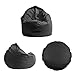 Giantbag - Pouf 2 in 1 da pavimento, “Puffi-Bag”, cuscino rotondo adatto per yoga, come cuscino o per sedersi (diametro: 100 cm, colore: antracite)
