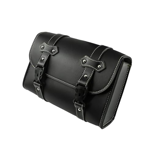 Alforja Moto Cuero PU para Harley Sportster XL883 XL1200 Equipaje Lateral