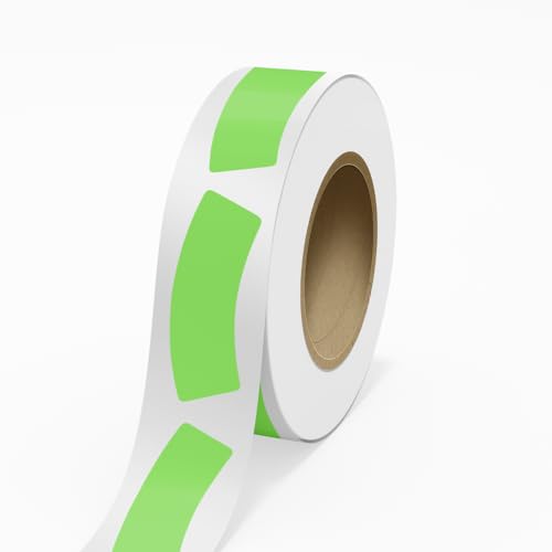 LabelsNstickers Standard Label Rolls - Bottle Neck Shaped - 1 3/16 x 3 1/4 - Neon Green - 125 Labels/Roll