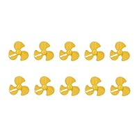 10x 3-Blatt-Propeller (50 Mm) Aus ABS – Für RC-Boote, Auto-Modelle & DIY-Spielzeug In Rot