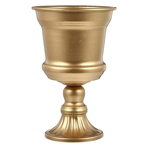 Yardwe Metal Blomma Vas Table Dekorativ Centerpiece Elegant Bröllop Centerpieces Vas För Årsdagen Ceremoni Dekoration Tall Artil Blomma Arrangemang Guld