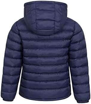 Mountain Warehouse Seasons Kids Padded Puffer Jacket - Boys & Girls Navy Kids 7-8 Yrs (116-128 cm) - 4