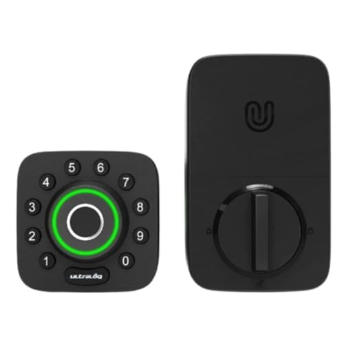 ULTRALOQ U-Bolt Pro Smart Lock with Door Sensor, 7-in-1 Keyless Entry Door Lock, Fingerprint ID, Smartphone, Auto Unlock, WiFi Deadbolt, ANSI Grade 1 Certified
