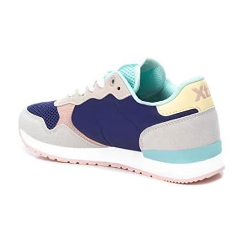 Zapatilla XTI azul con cierre de cordón para mujer talla 38 Cover