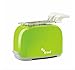 Trevidea CL259 Tosto - Tostapane elettrico a 2 fette con pinze in acciaio INOX, 800 W, colore: Verde