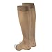 Truform Women's Compression Stockings, 15-20 mmHg, Knee High Length, Open Toe, Opaque, Beige, X-Large
