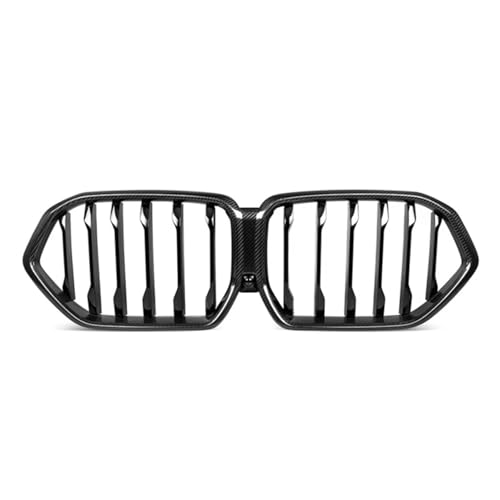 Calandre de pare-chocs BMW X6 G06 F96 LCI 2023+ grille carbone à lamelle unique