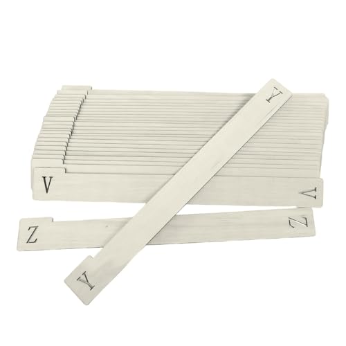 Séparateurs de vinyles bois A-Z rangement CD étagère multimédia