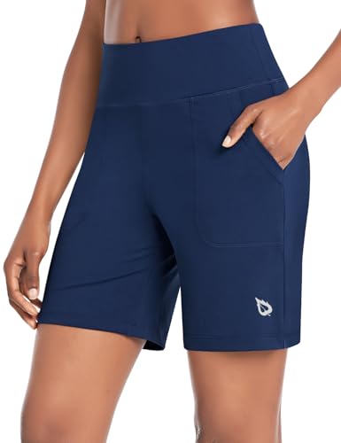 Baleaf Women's High Waisted 7'' Bermuda Shorts