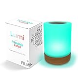 Friendship Lamp Lumi by Filimin - Best Friend WiFi Touch Lamp Real Beech Wood LED Light for Long-Distance Connection, Relationship, Friendship, Gifts, Couples, App Setup, No Subscription - Single