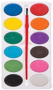 Baker Ross AW229 Kids Paint Blocks-Pack of 5, Watercolour Kits for Children's Arts and Crafts Activities, Parties or Classrooms, Assorted, 2 Piece Set