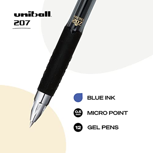 Uniball Signo 207 Bolígrafos Gel 36 Pack Azul 0.7mm miniatura 7