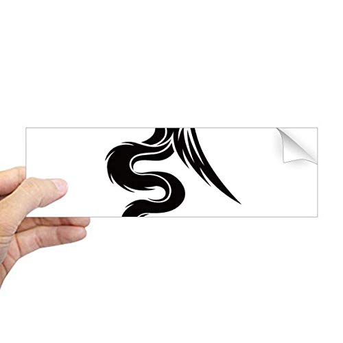 Calcomanía rectangular de dragón adhesivo para cuaderno y ventana 2
