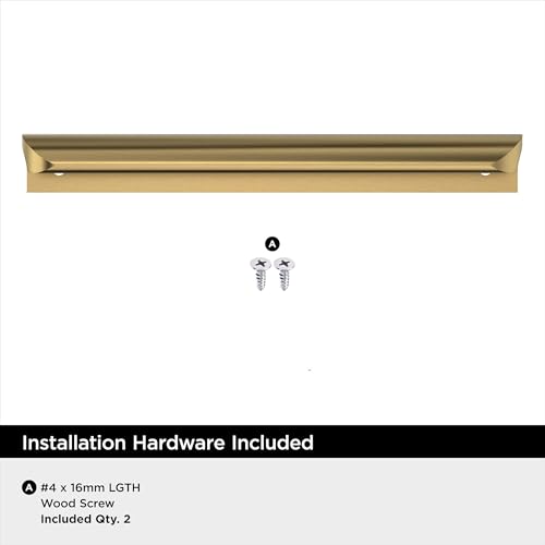 Amerock Streamline Tab 6 inch (152mm) Length Champagne Bronze Cabinet Edge Pull - 10 Pack by Amerock - Image 2