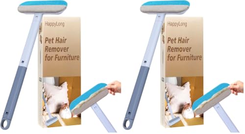 Image of Pet Hair Remover for Furniture, 17.3Inch, Reusable Lint Brush for Dog and Cat Hair - Multifunctional Fur Removal Tool, Gentle on Couches, Carpets, Car Seat, Clothes, Bedding (Pack of 2)