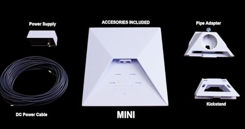 Image of SpaceX Mini Kit - 4th Gen Portable Satellite Internet Antenna with Integrated Wi-Fi Router, DC Power Input, and Free Roam Region Unlock - Ideal for RVs, Camping, and Remote Work