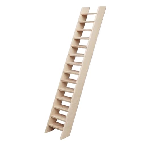 Maison de poupée échelle en bois et mini mobilier escalier miniature pour maquette