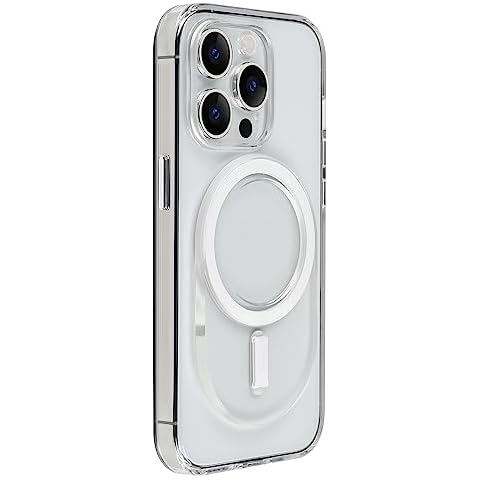metisinno Magnetic Base Plus Compatible with PopSocket Phone Grips and iPhone MagSafe Cases, Clear & White Cover