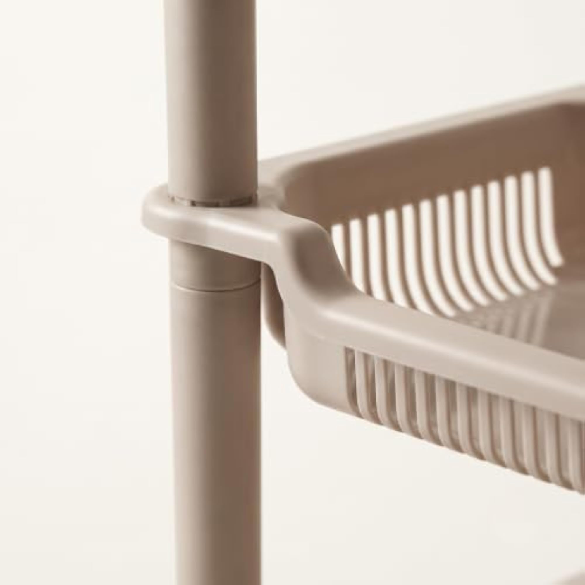 3-Layer Multipurpose Plastic Kitchen Storage Rack, Durable Shelf