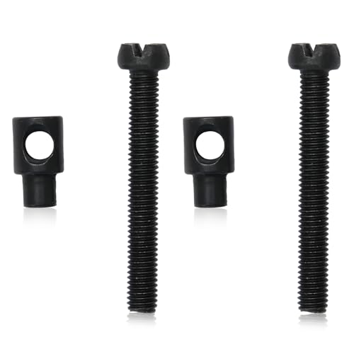 Mtanlo Lot de 2 tendeurs de chaîne 5016 pour tronçonneuse 405 5016, vis de réglage pour guide de tronçonneuse, pièce de rechange en métal