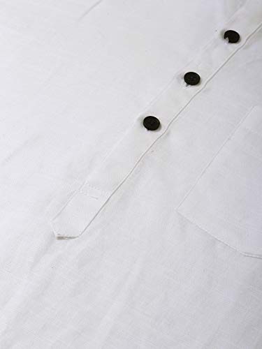 Image of Rajubhai Hargovindas Men's Linen Straight Short Kurta