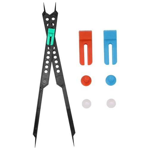 Divisor proporcional para artista, ferramenta de desenho de plástico com diâmetro ajustável, divisor