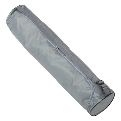 GOOHOCHY Rubber Yoga Capacity Carry Pouch for Gym Beach Travel and Outdoor Workouts Lightweight Design with Adjustable Strap Grey