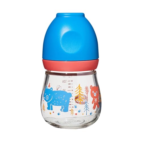 新生児用の150mlガラス哺乳瓶幅の広い口のための哺乳瓶を設計した給餌ボトルをきれいにして、coli痛のワイドネックの赤ちゃんを塗りつぶすのが簡単で満たされます