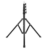 Fotografie-Lichtständer aus Aluminiumlegierung Mit 1/4-Zoll-Schraubenschnittstelle kann das Ringlicht, die Blitzlampe, die Kamera, das Mobiltelefon und andere Geräte erweitert werden